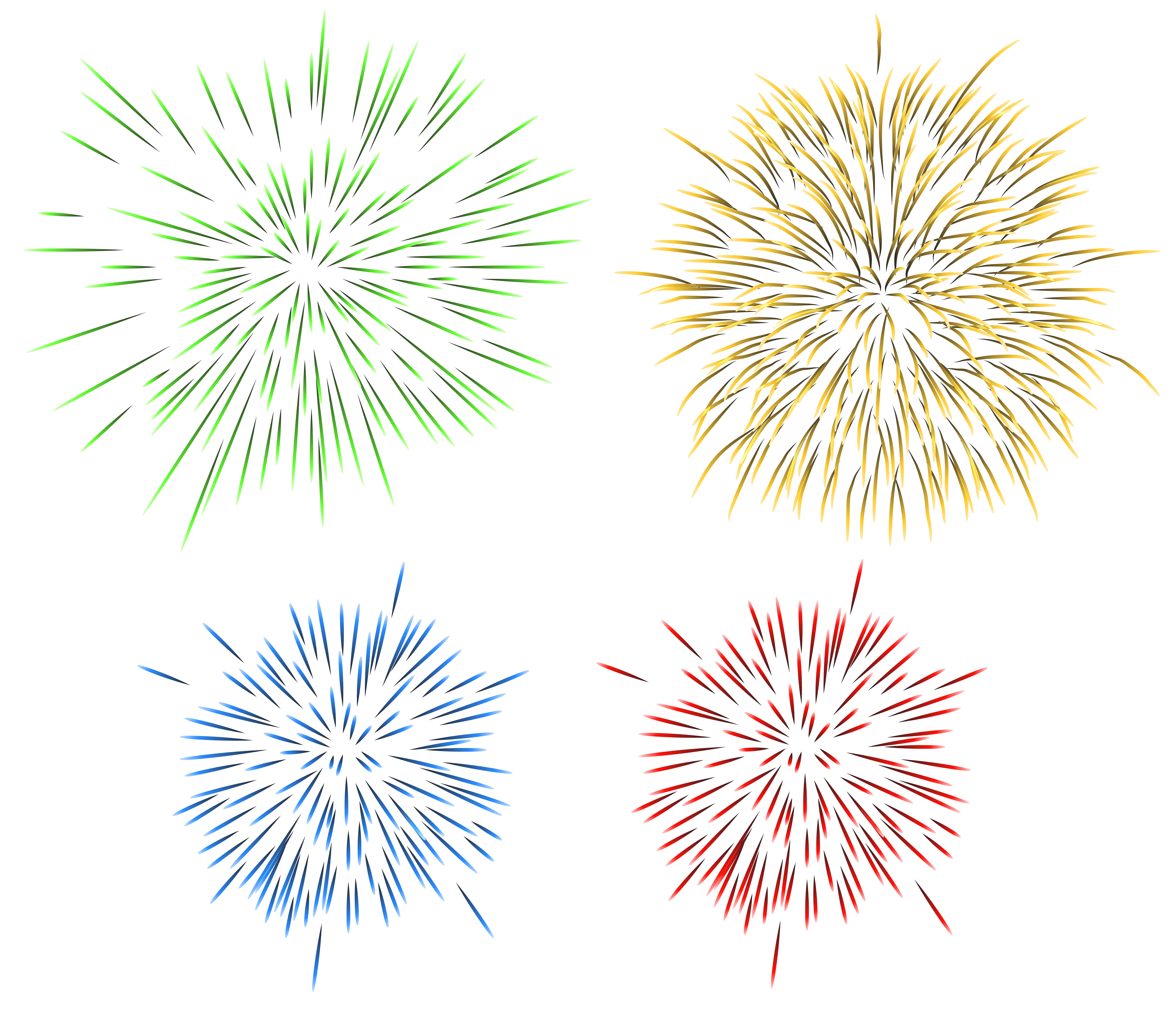 Bright Colorful Fireworks Display