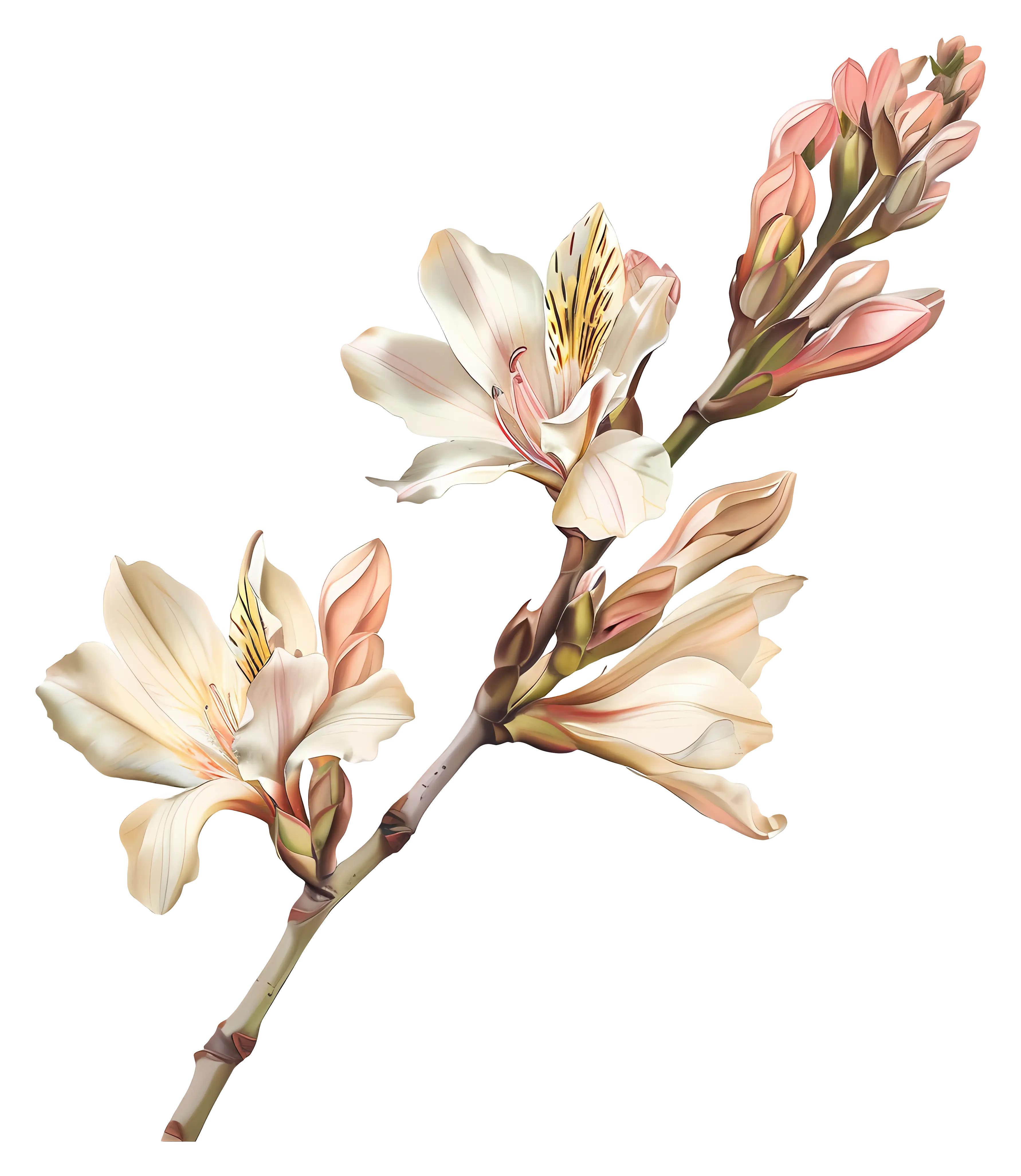 White Flowers on Branch