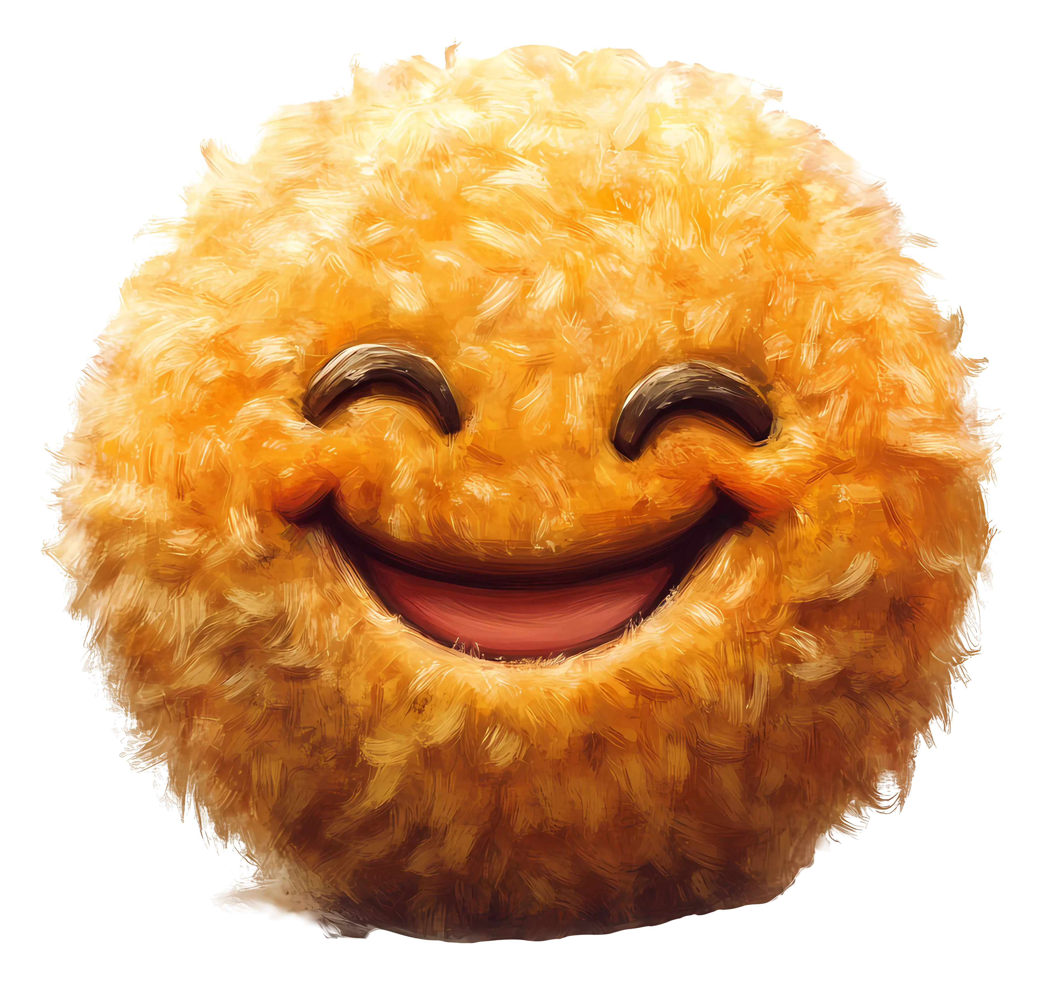 Smiling Fuzzy Ball