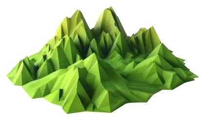 Polygonal Mountain Landscape