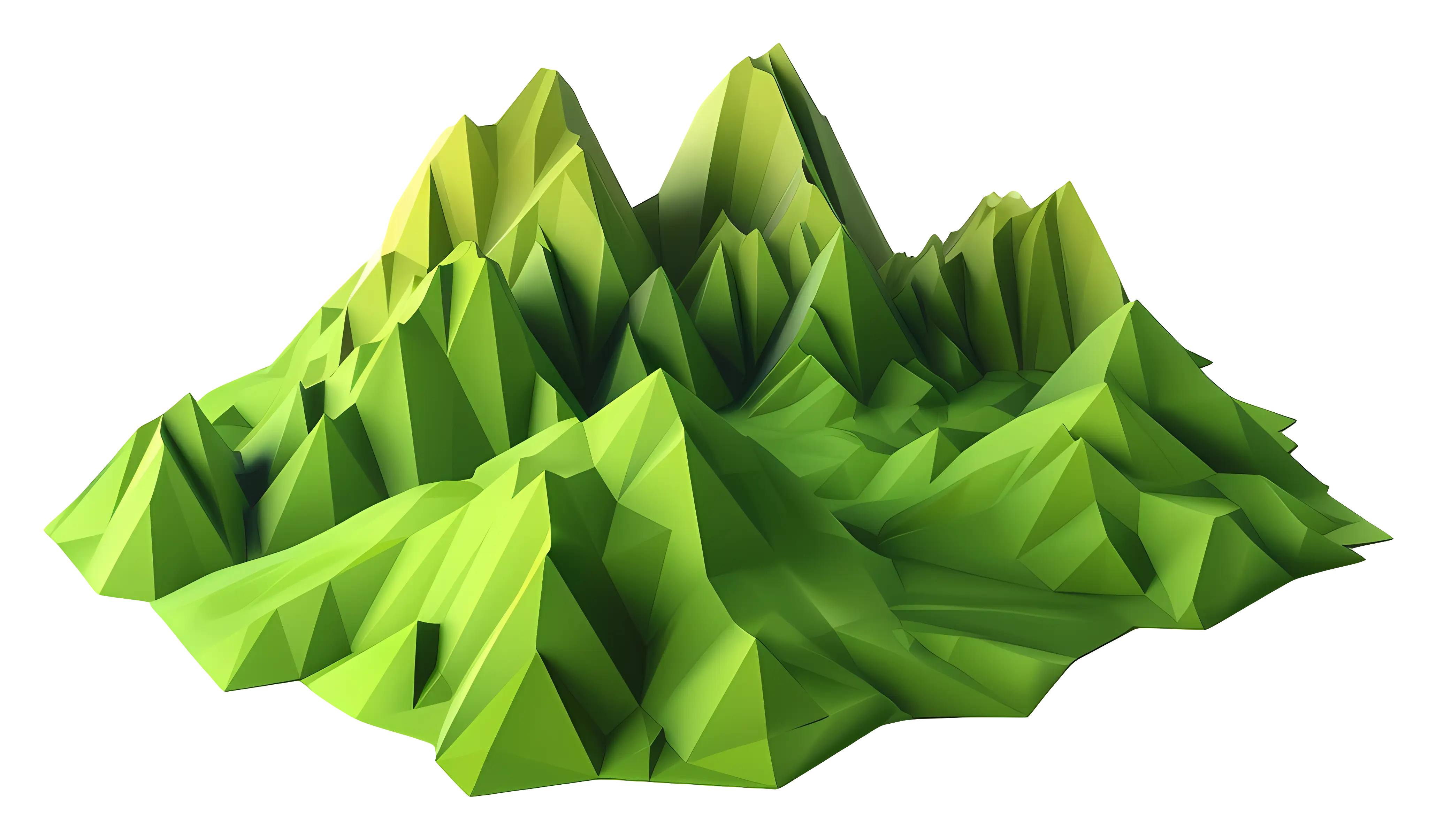 Polygonal Mountain Landscape