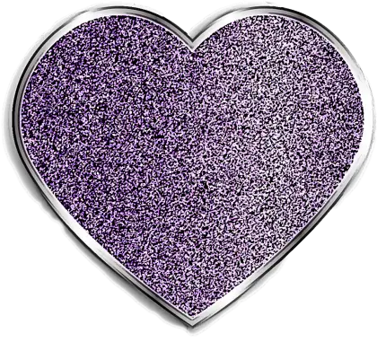 Glittery Purple Heart Symbol