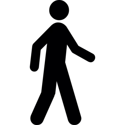 Walking Person Silhouette Icon