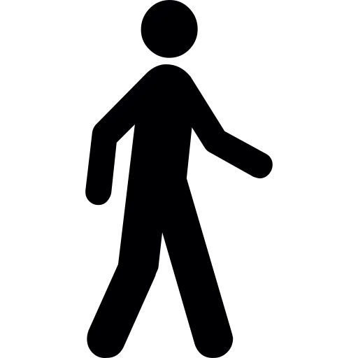 Walking Person Silhouette Icon