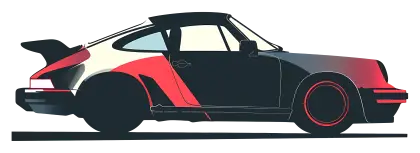 Stylish Black and Red Sports Car
