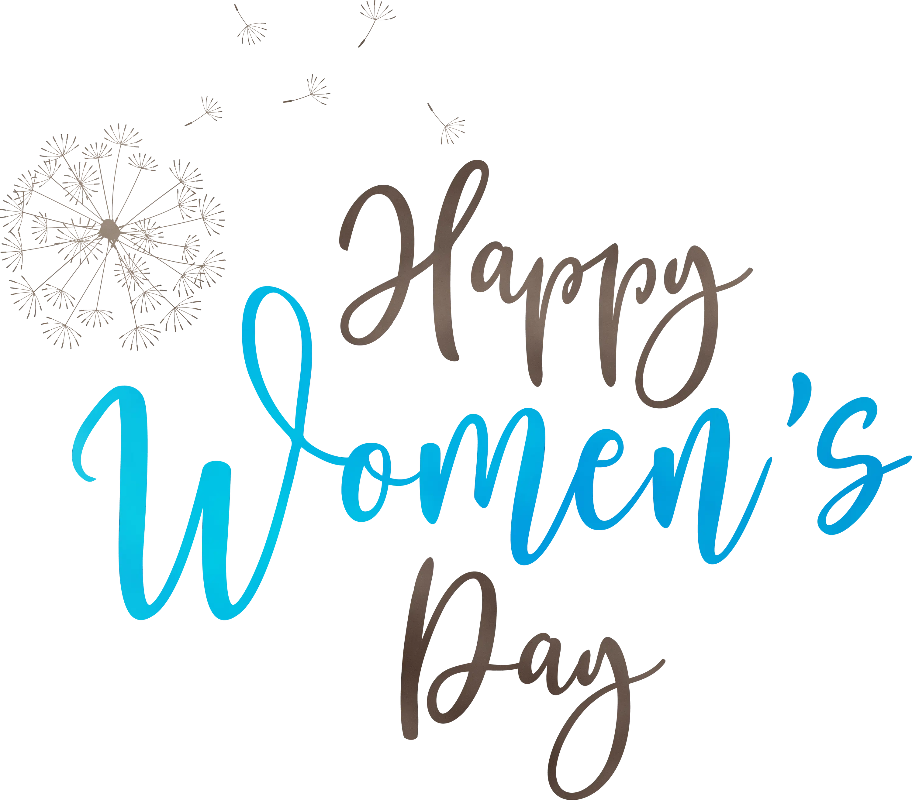 Happy Women's Day with Dandelion Motif