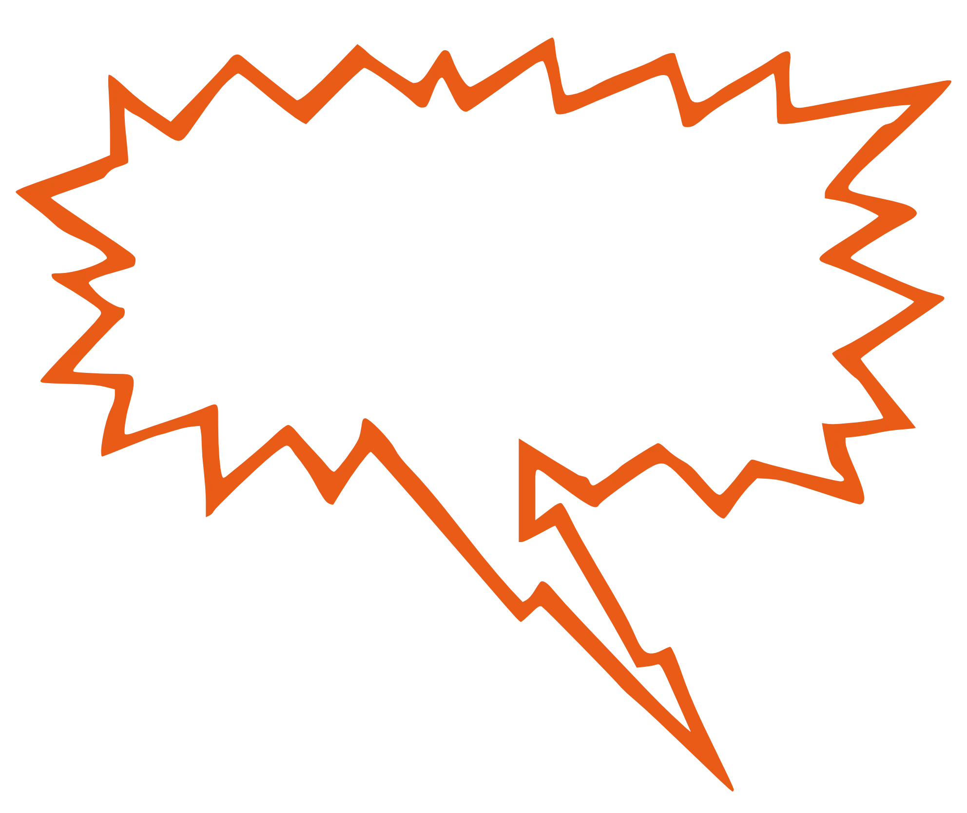Orange Speech Bubble