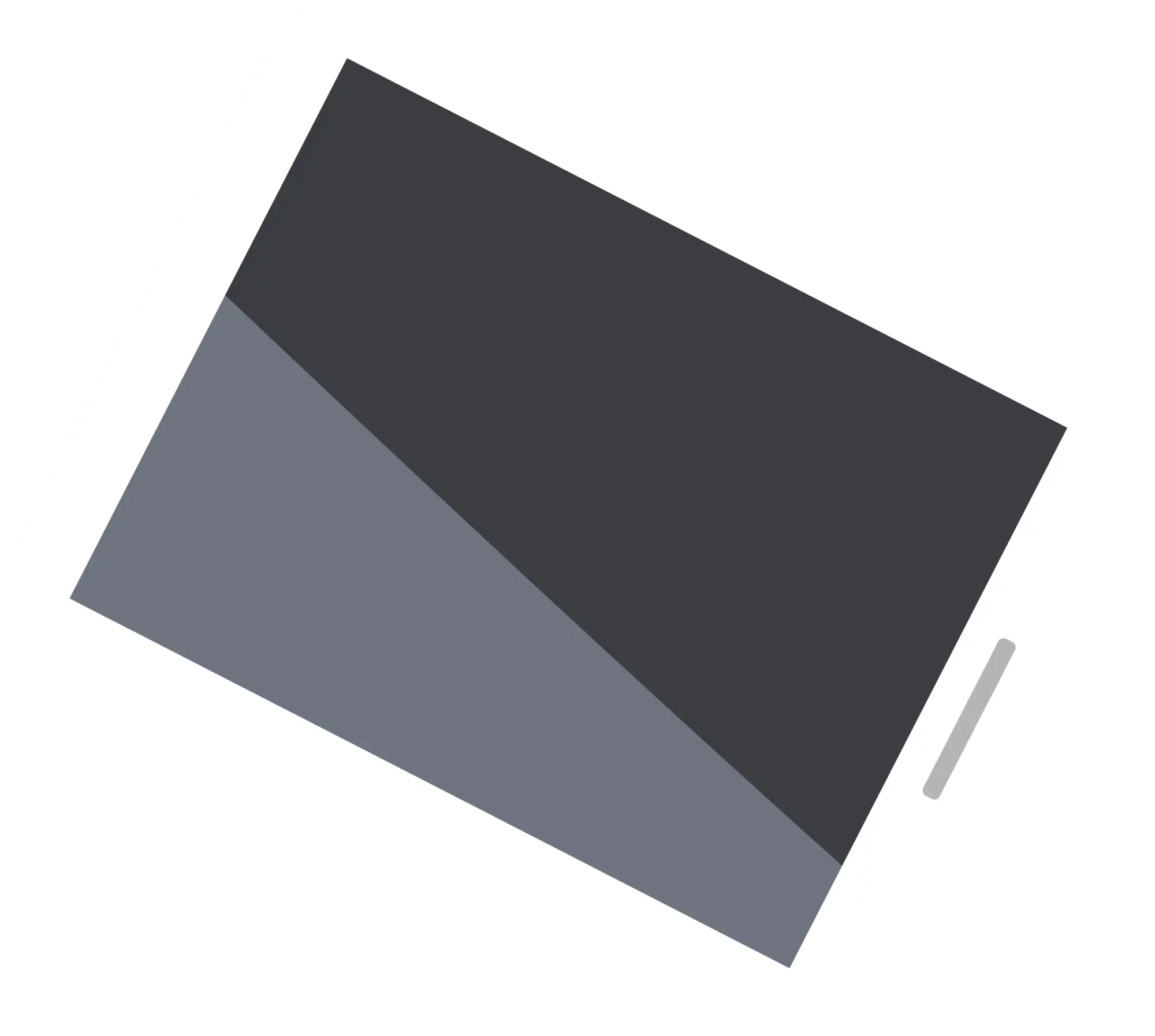 White Digital Tablet with Sleek Design