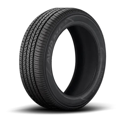 Black Car Tire with Treads