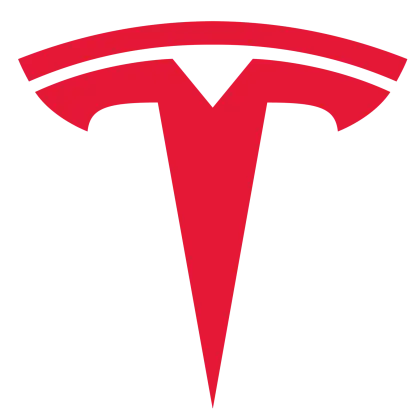 Red Tesla Logo Icon