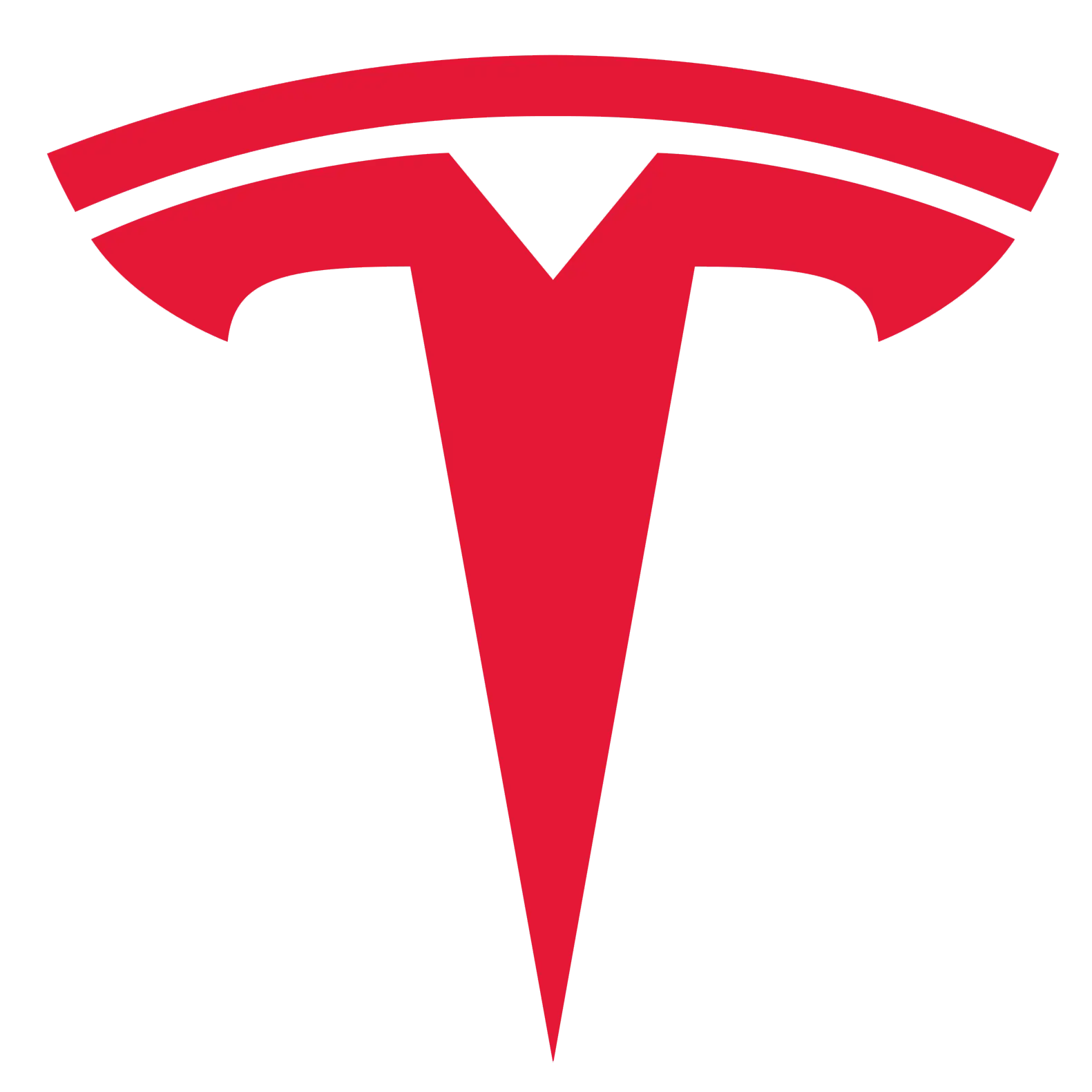 Red Tesla Logo Icon