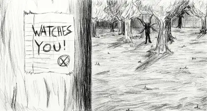 Slender Man Drawing
