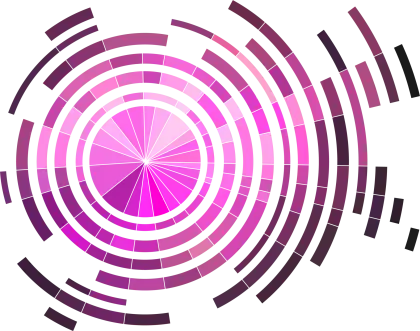 Pink Circular Pattern Background