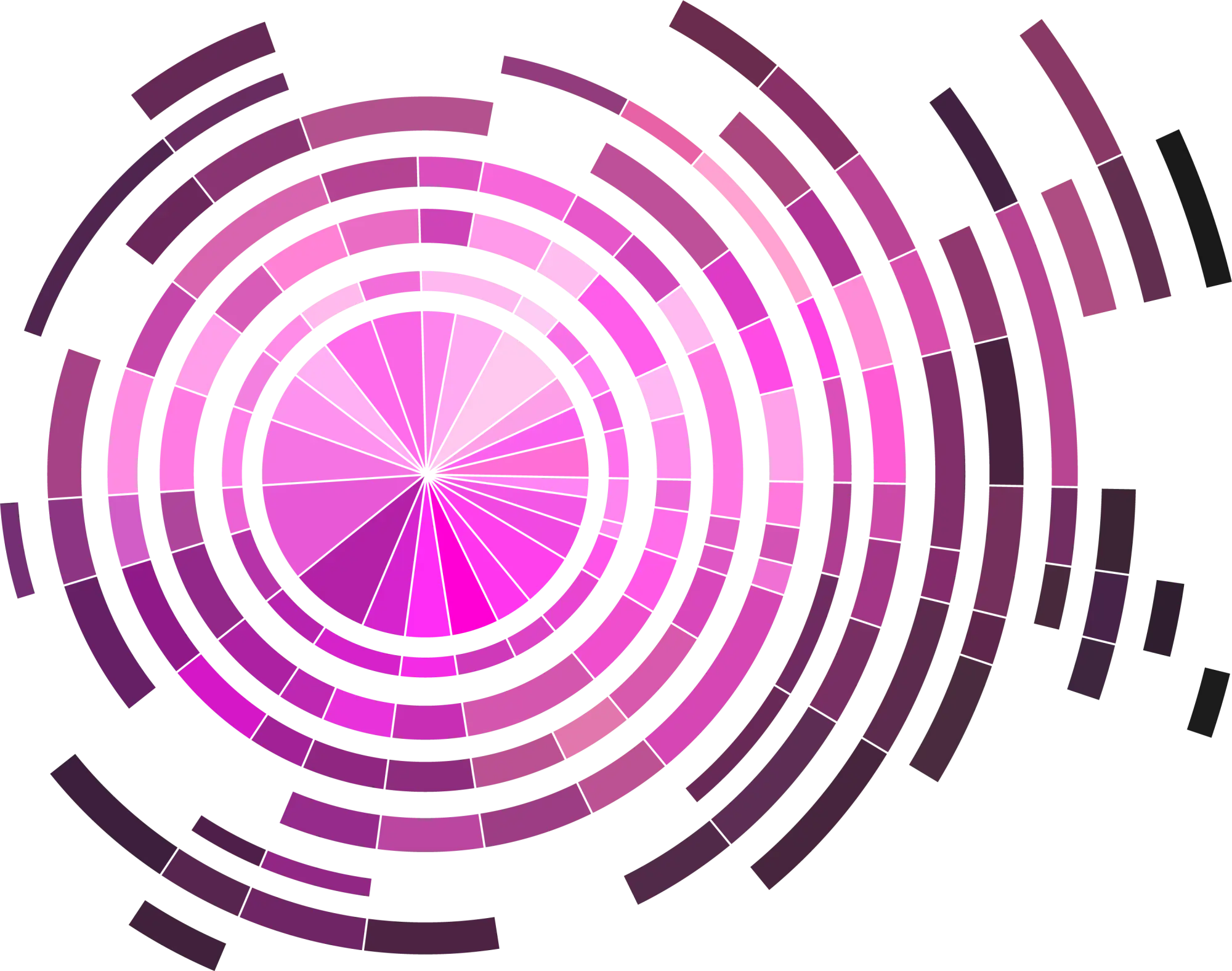 Pink Circular Pattern Background