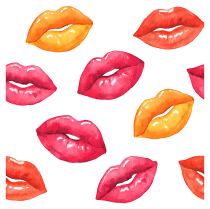 Colorful Lips Pattern