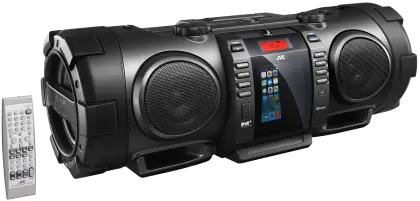 Black Boombox with Speakers for Portable Music