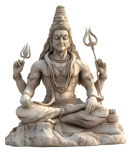 Shiva Statue in Meditation Pose