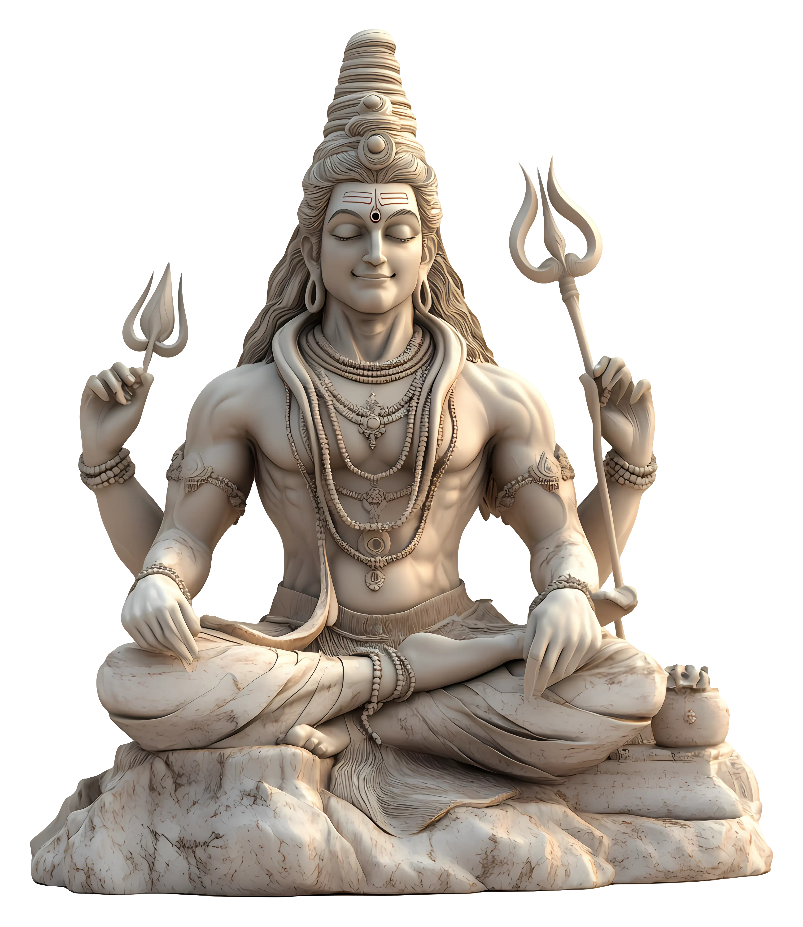 Shiva Statue in Meditation Pose