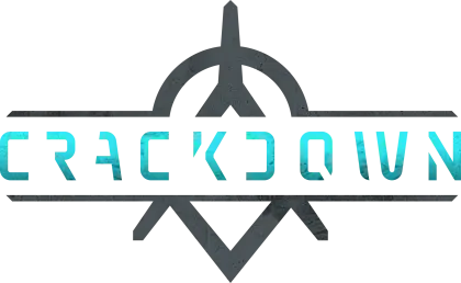 Crackdown Text Logo with Graphic Motif