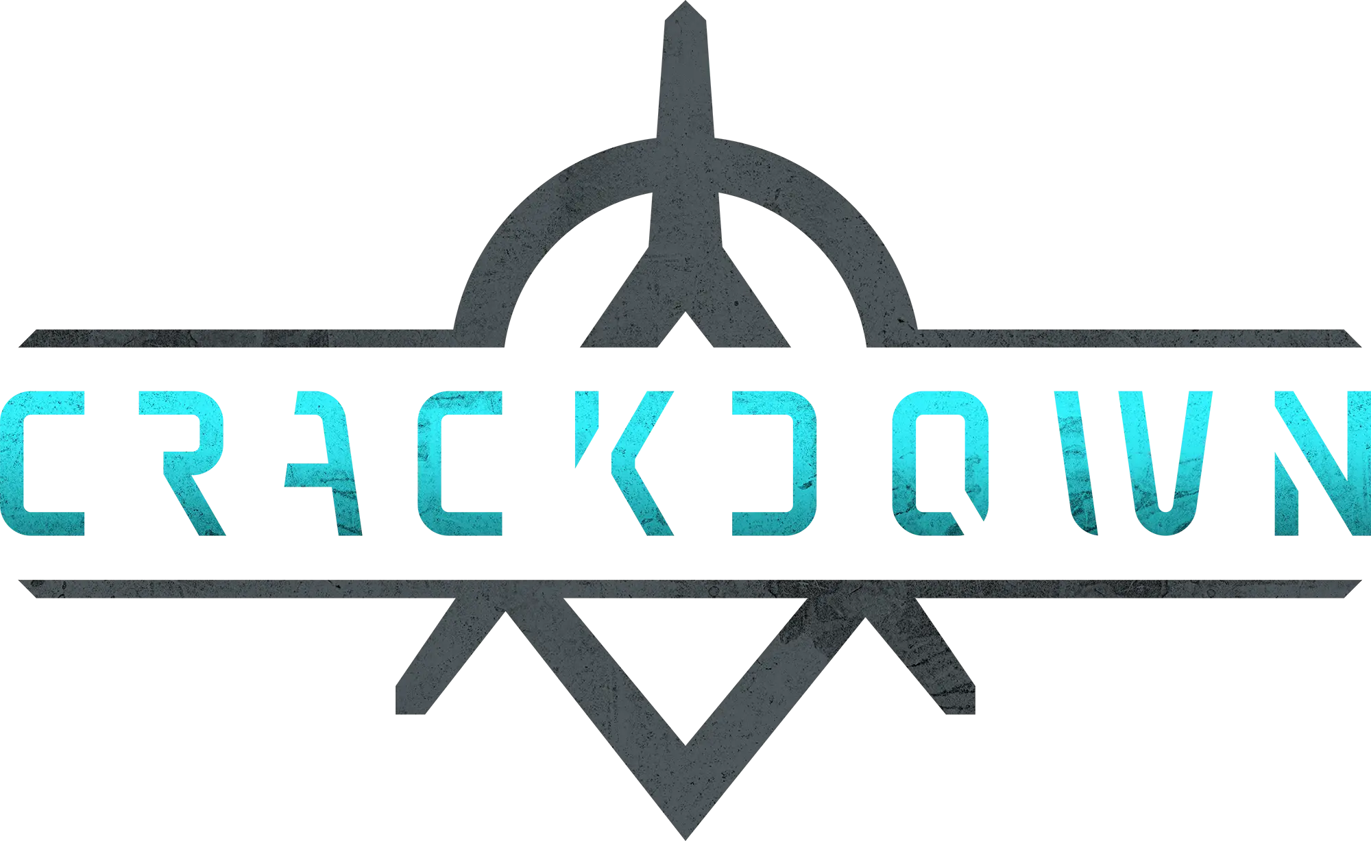 Crackdown Text Logo with Graphic Motif