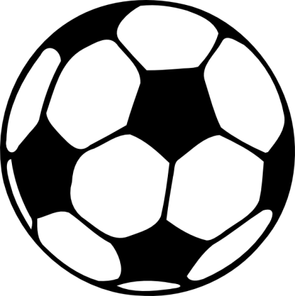 Black and White Soccer Ball Icon