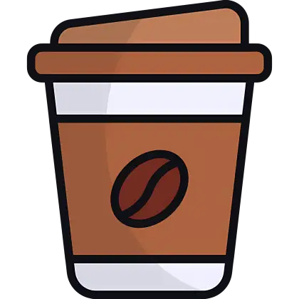 Brown Coffee Cup Icon
