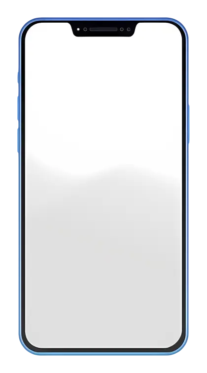 Modern Smartphone with Blank Screen