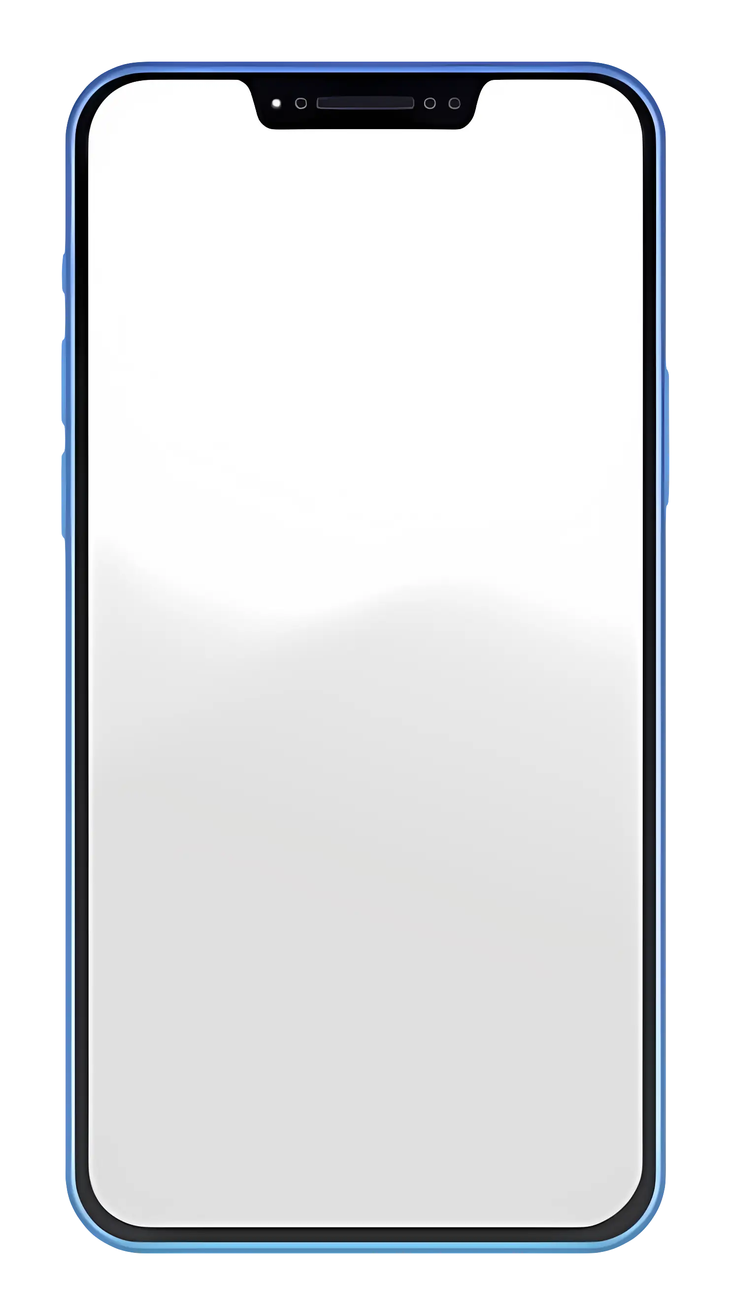 Modern Smartphone with Blank Screen
