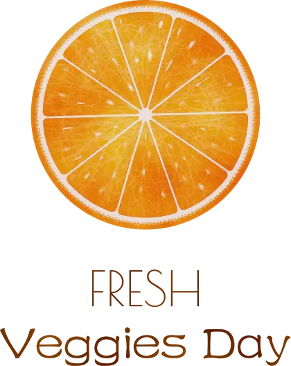 Orange Icon for Fresh Veggies Day