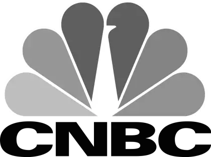 CNBC Logo with Peacock Design