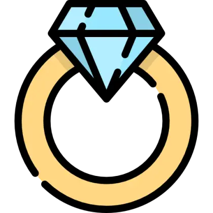 Golden Ring with Gemstone for Jewelry Lovers