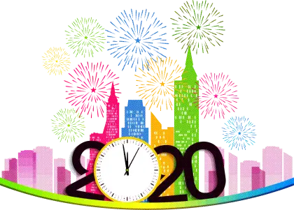 2020 New Year Celebration with Fireworks