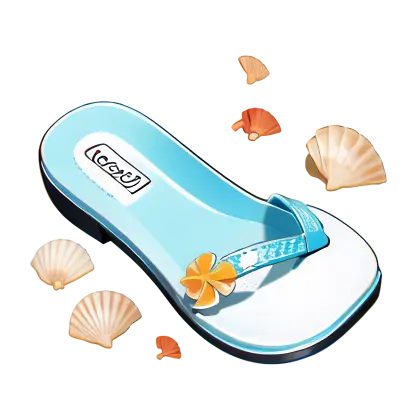 Flip-Flop with Seashells