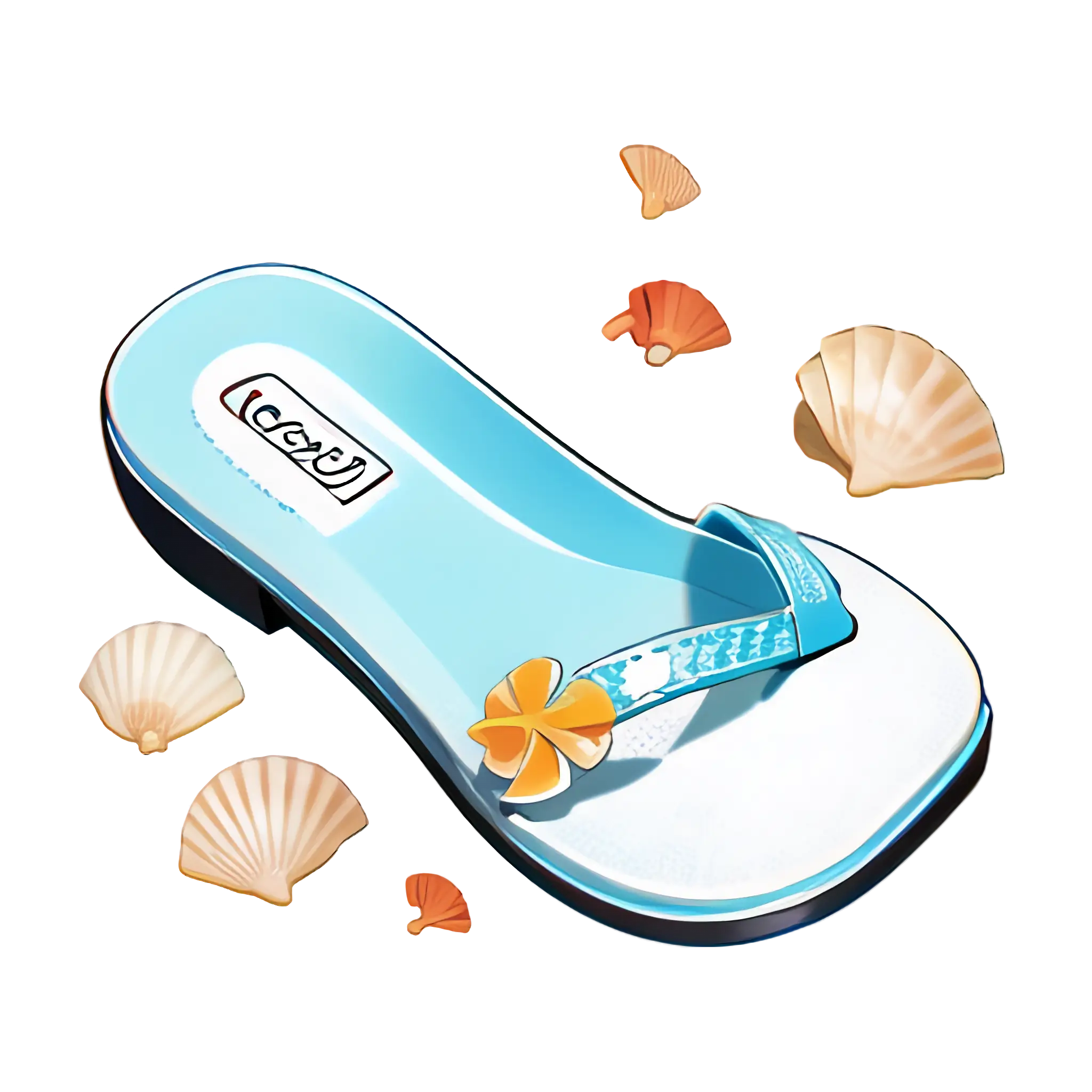 Flip-Flop with Seashells