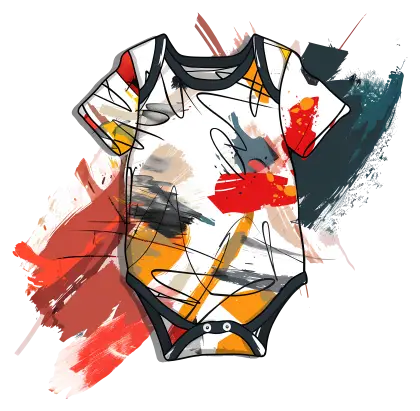 Colorful Baby Onesie Design