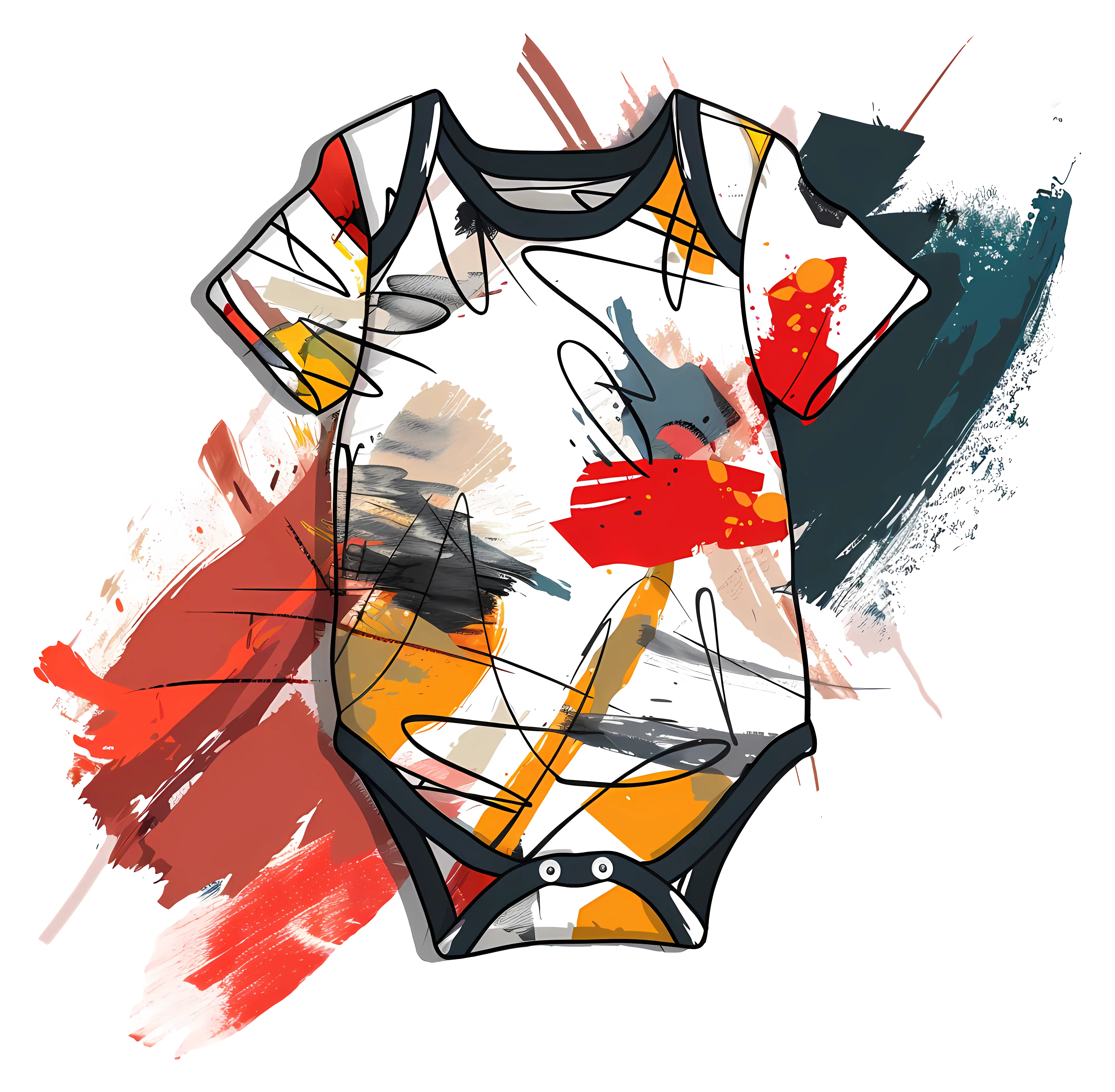 Colorful Baby Onesie Design
