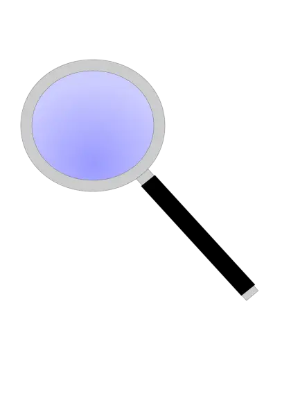 Magnifying Glass with Blue Lens