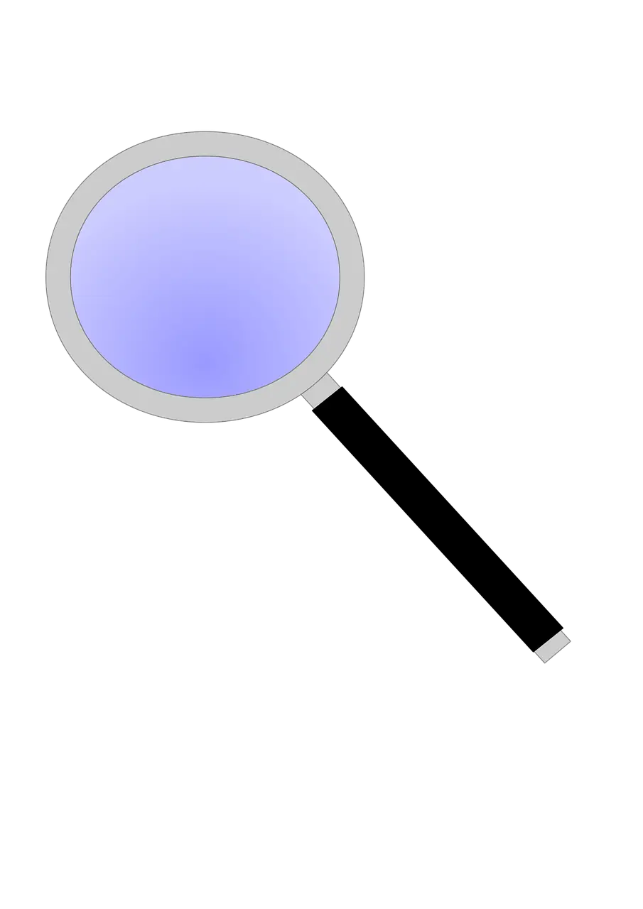 Magnifying Glass with Blue Lens
