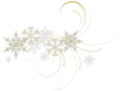 Golden Snowflake Winter Decoration