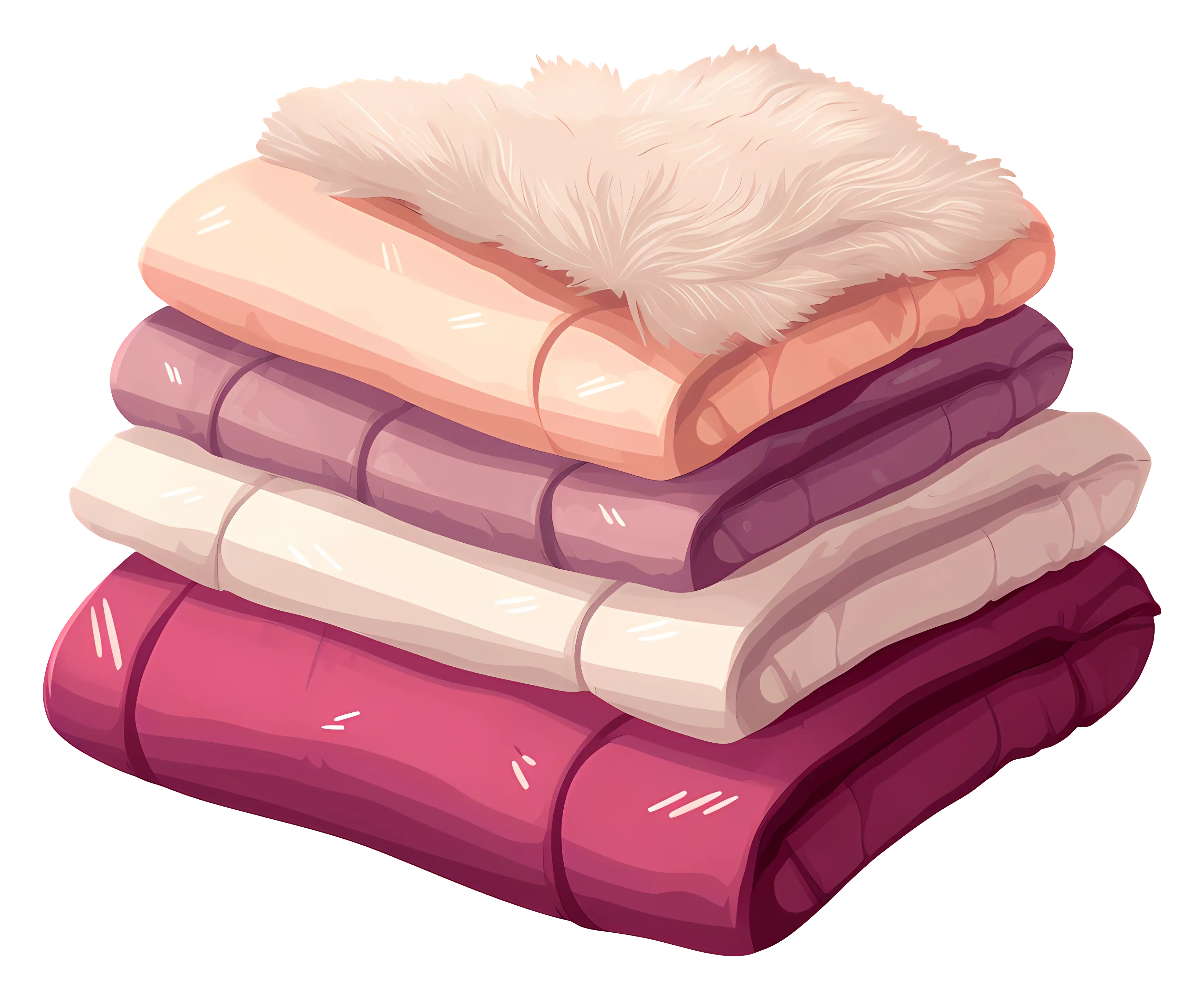 Stack of Cozy Blankets