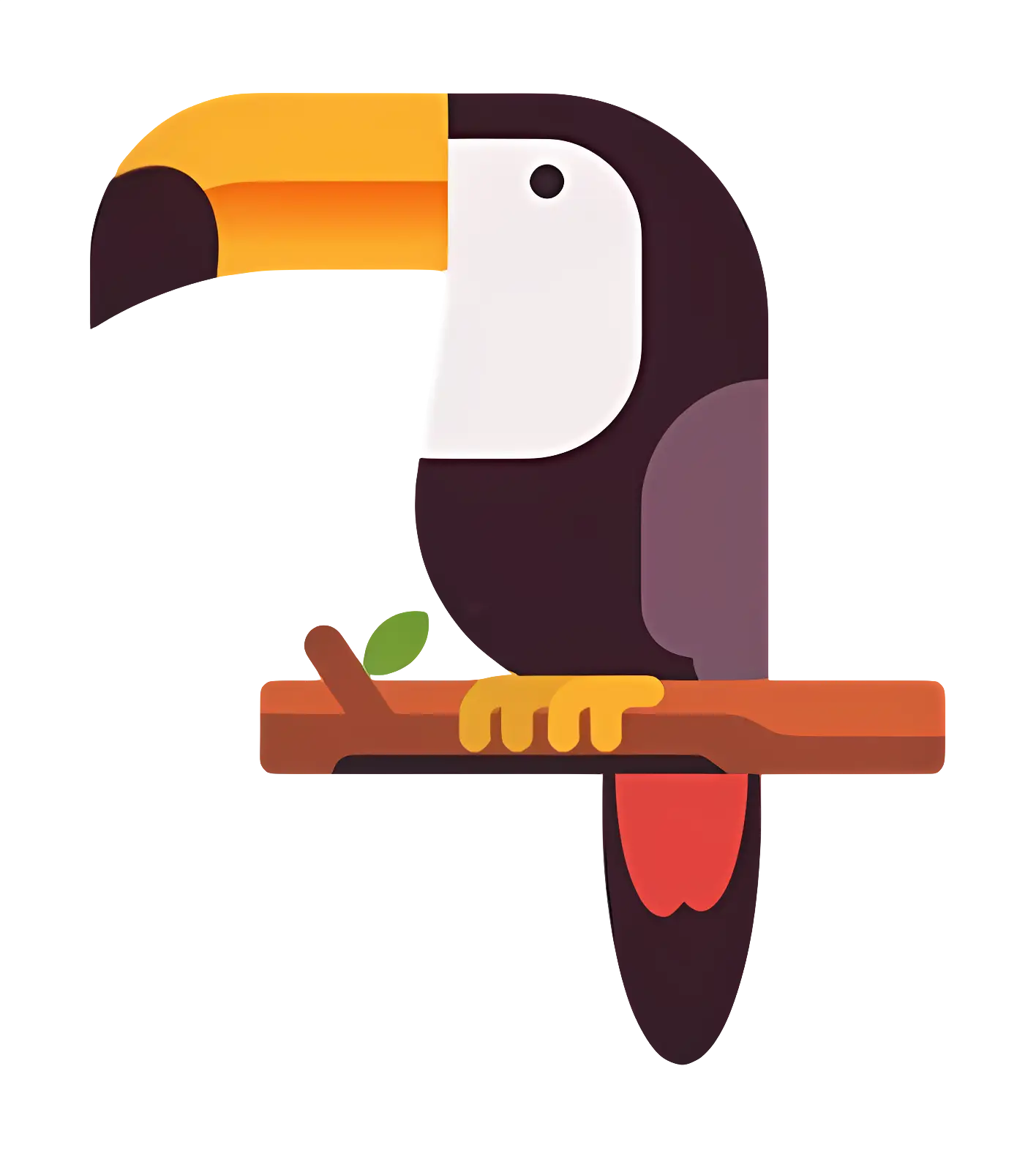 Toucan Bird on Branch