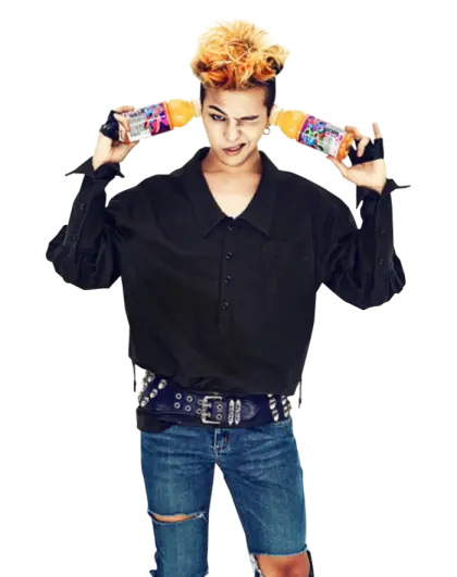 Person Holding Bottles in a Casual Pose