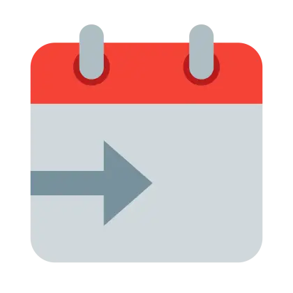 Right Arrow Calendar Icon