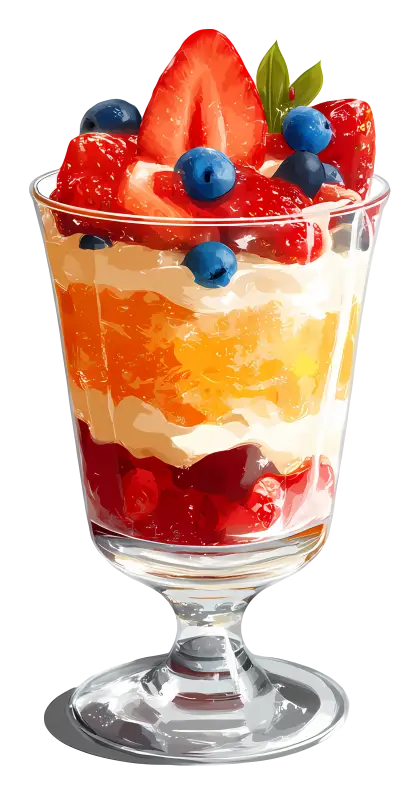 Fruit Parfait with Berries