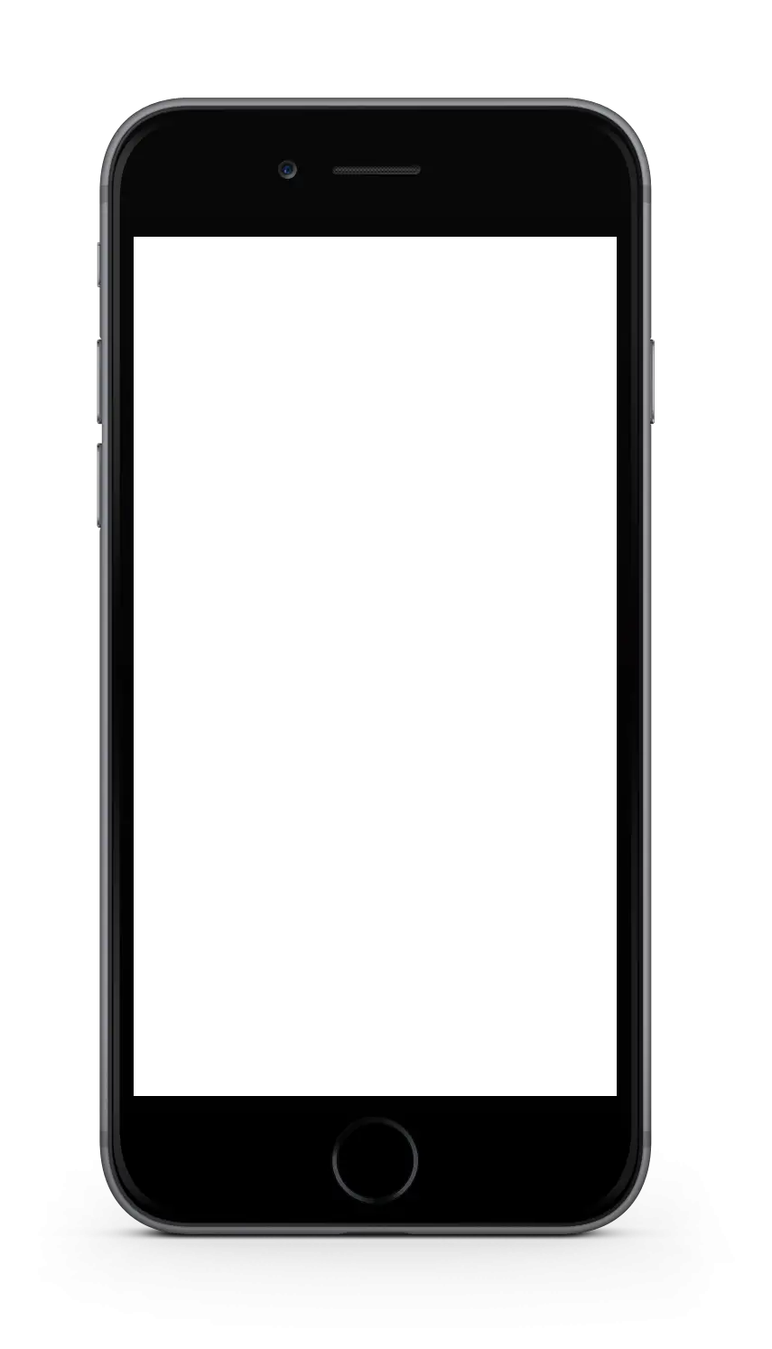 Black Smartphone Frame with Screen Template