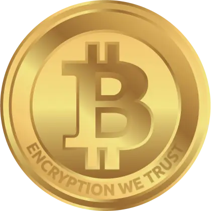Golden Bitcoin Cryptocurrency Coin