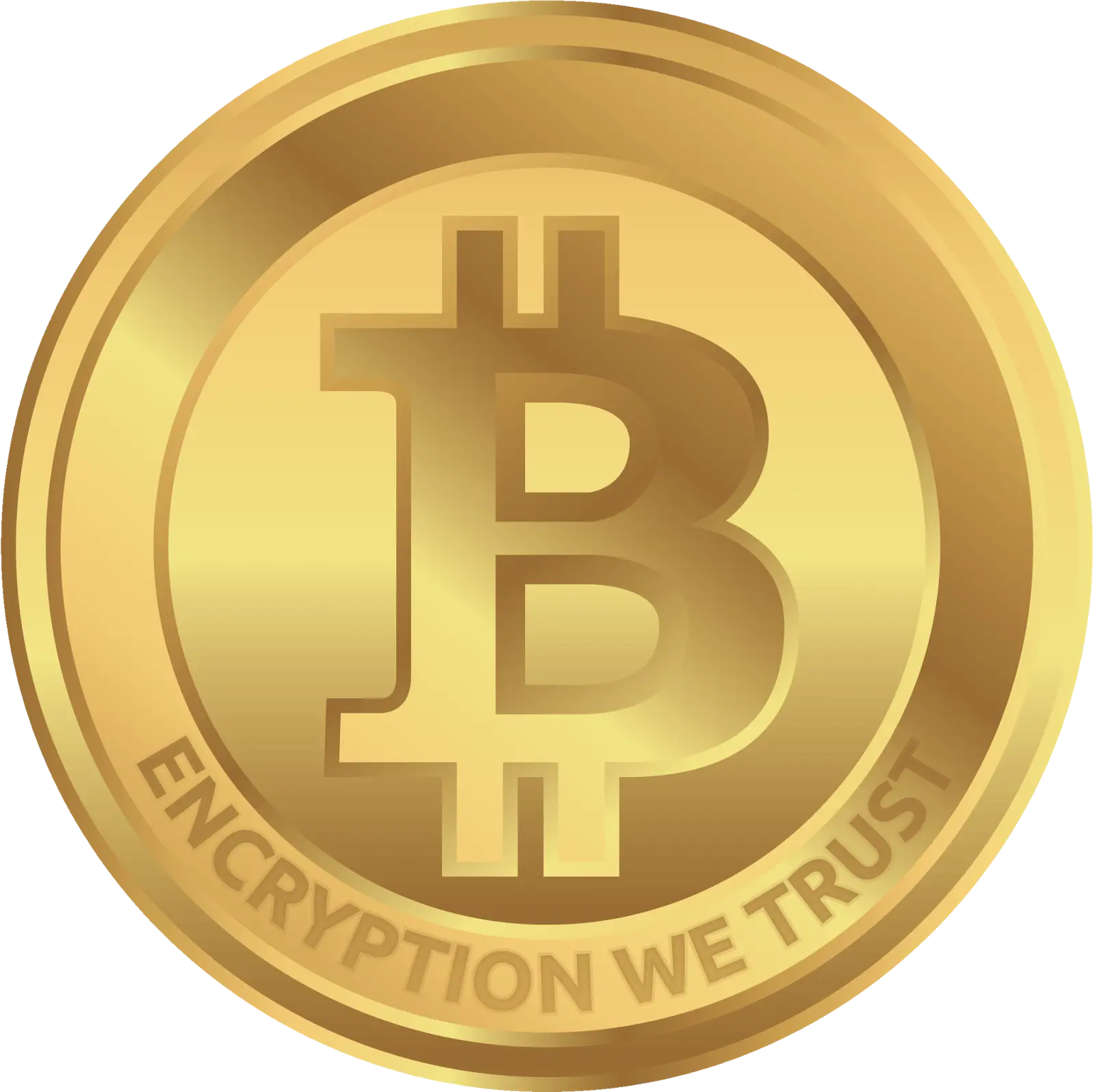 Golden Bitcoin Cryptocurrency Coin