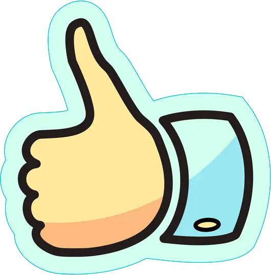 Cartoon Thumbs-Up Illustration