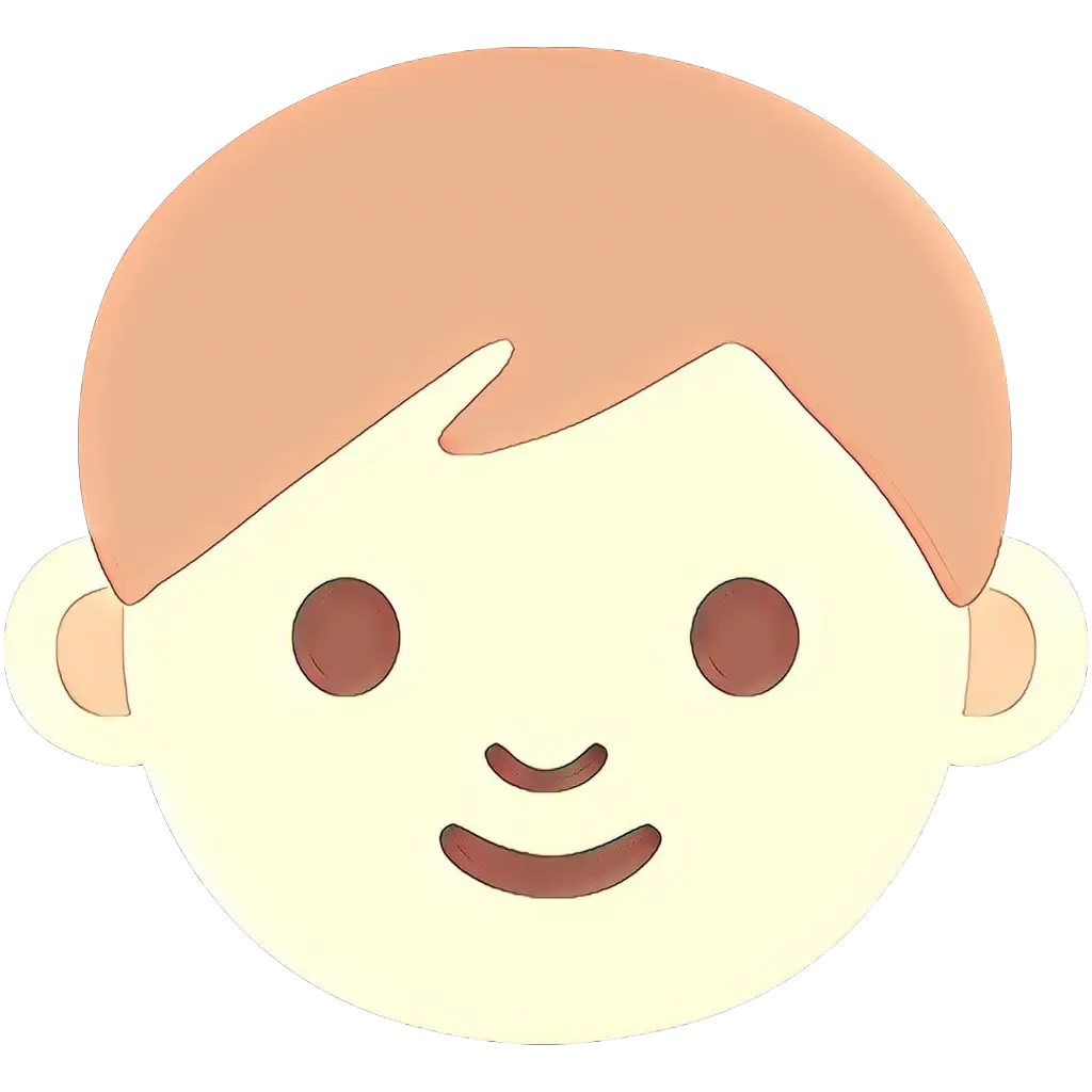 Smiling Child Face Icon