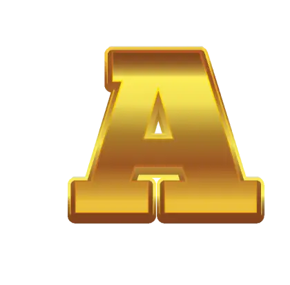 Golden Letter A